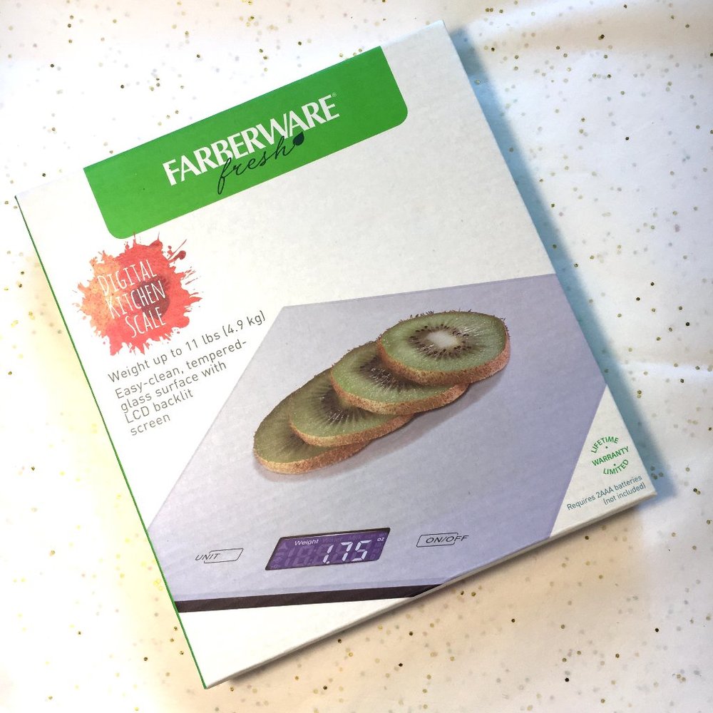 * Farberware Glass Top Digital  Shipping Scale NWOT